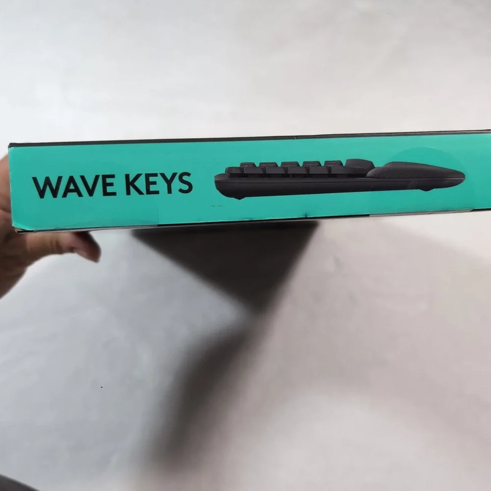 Logitech Wave Keys Wireless Ergonomic Keyboard Graphite YR0096 920-011898 - Picture 7 of 7